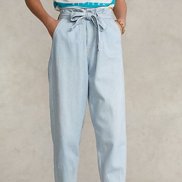 Polo Ralph Lauren Belted Tapered Jeans - Picture 13 of 13